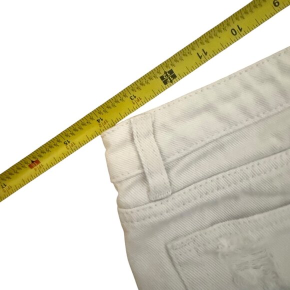 signature8 Distressed White Denim Shorts Size Large hot pants - Picture 8 of 8